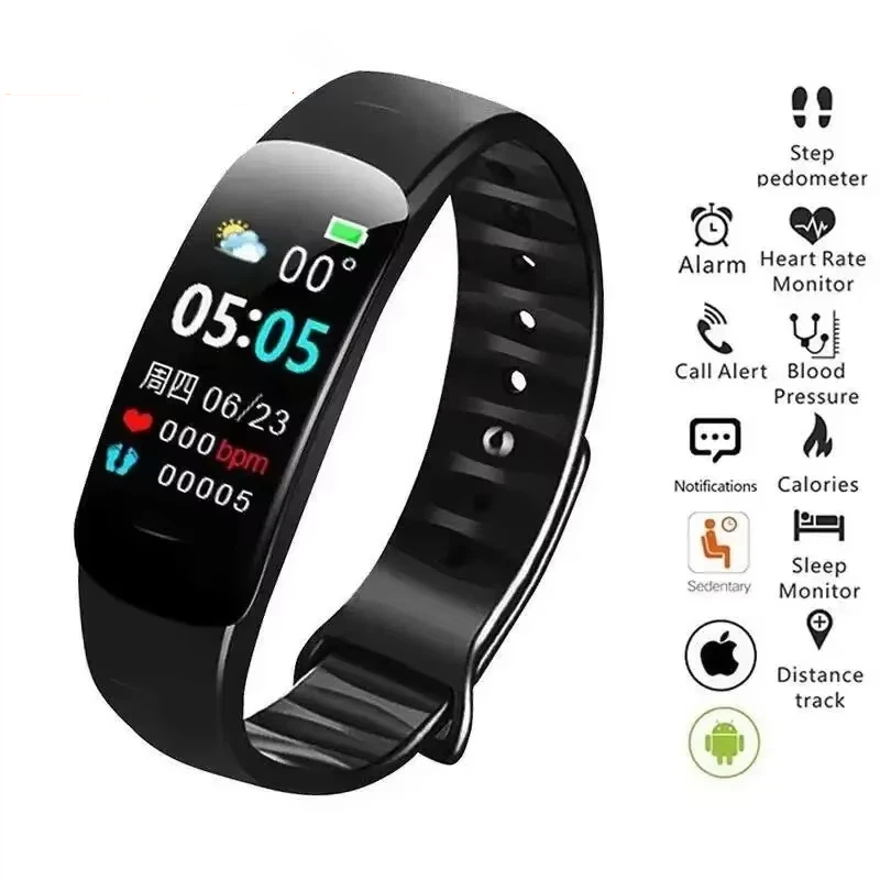 Home Gym App - C1 Plus Smart Watch Men Women