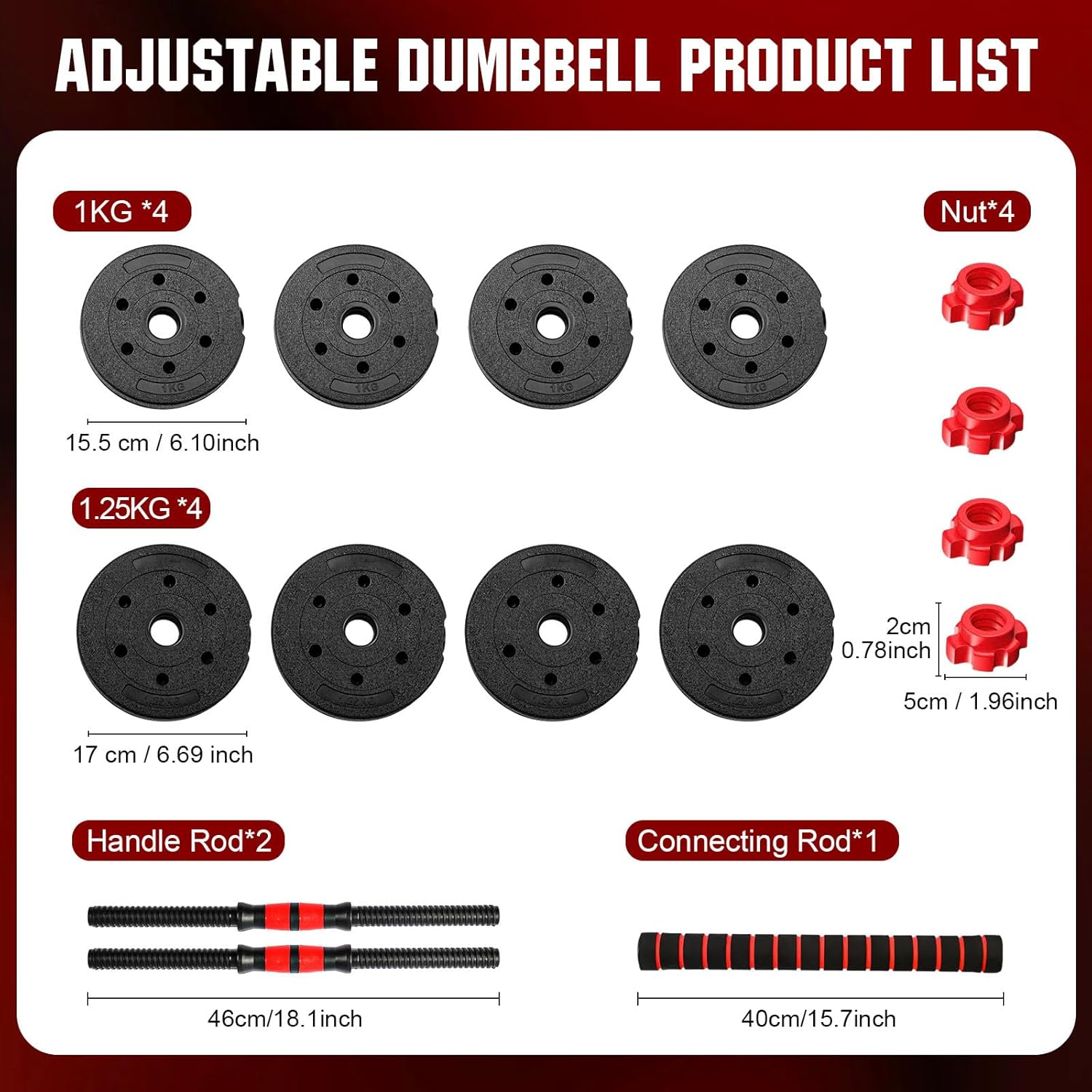 22lb 2-in-1 Adjustable Dumbbel - đánh giá và giá Home Gym Kit
