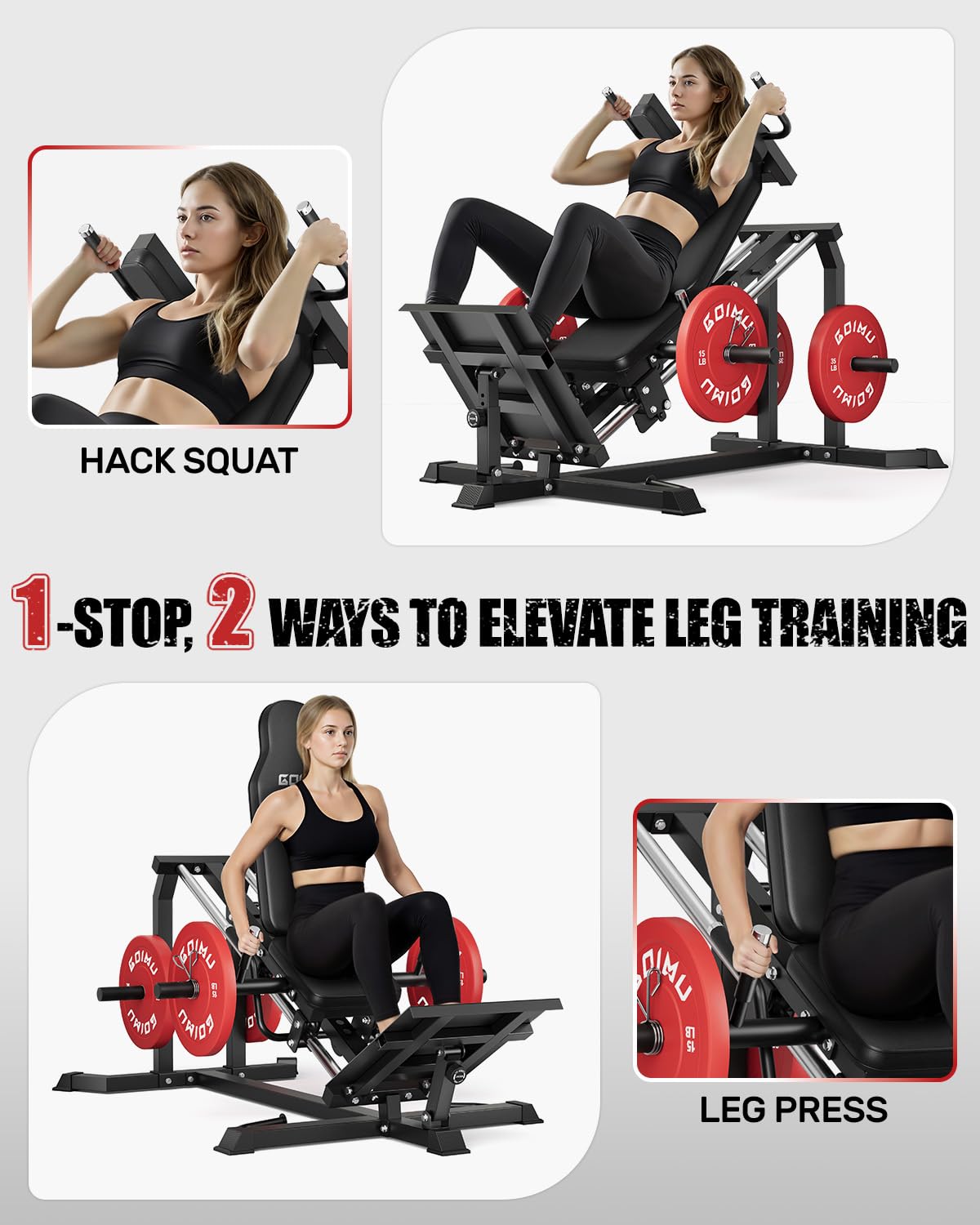 L5 Leg Press Hack Squat Machin - đánh giá và giá Home Gym With Leg Press