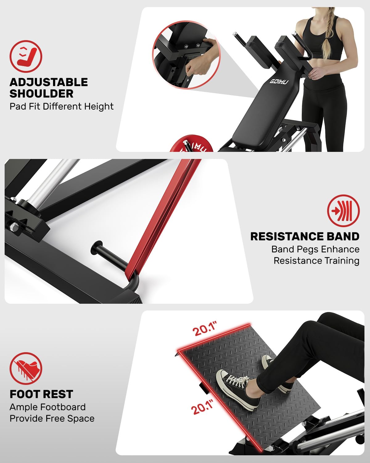 L5 Leg Press Hack Squat Machin - đánh giá và giá Home Gym With Leg Press