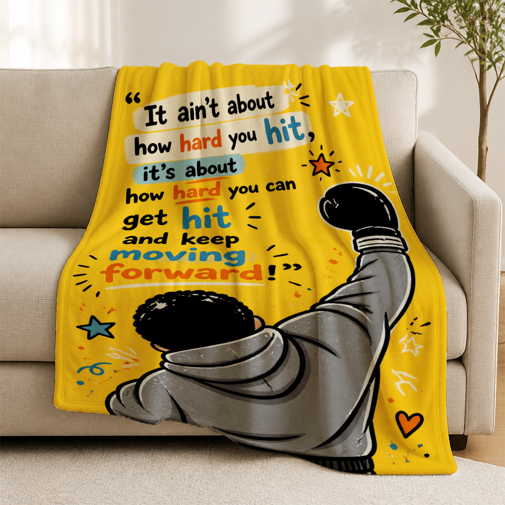 Motivational Sports Throw Blan - đánh giá và giá Home Gym Yellow