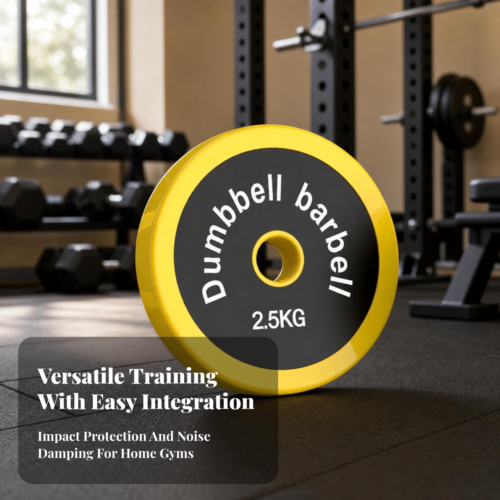 Home Gym Rubber Weight Plate C - đánh giá và giá Home Gym Yellow