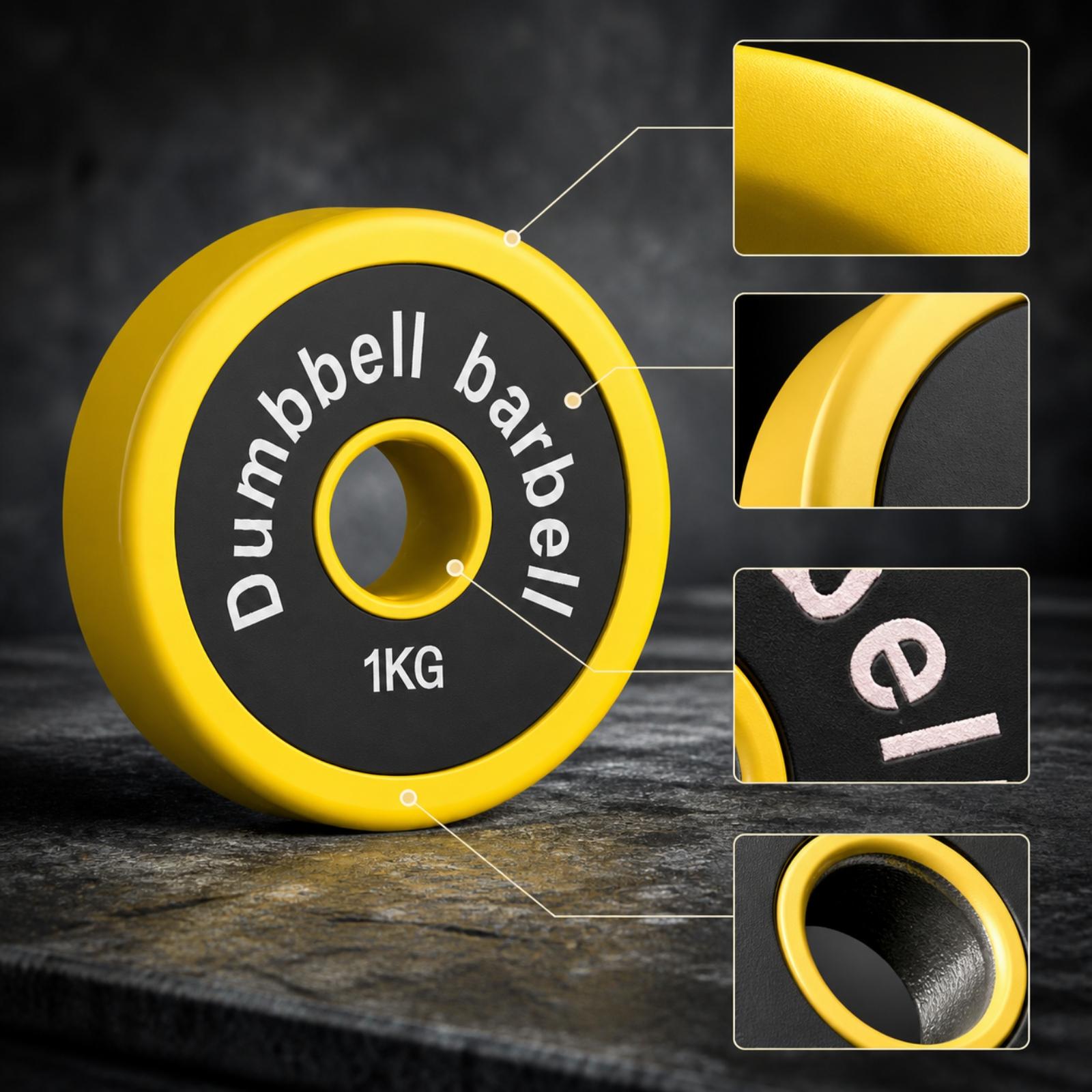 Home Gym Rubber Weight Plate C - đánh giá và giá Home Gym Yellow