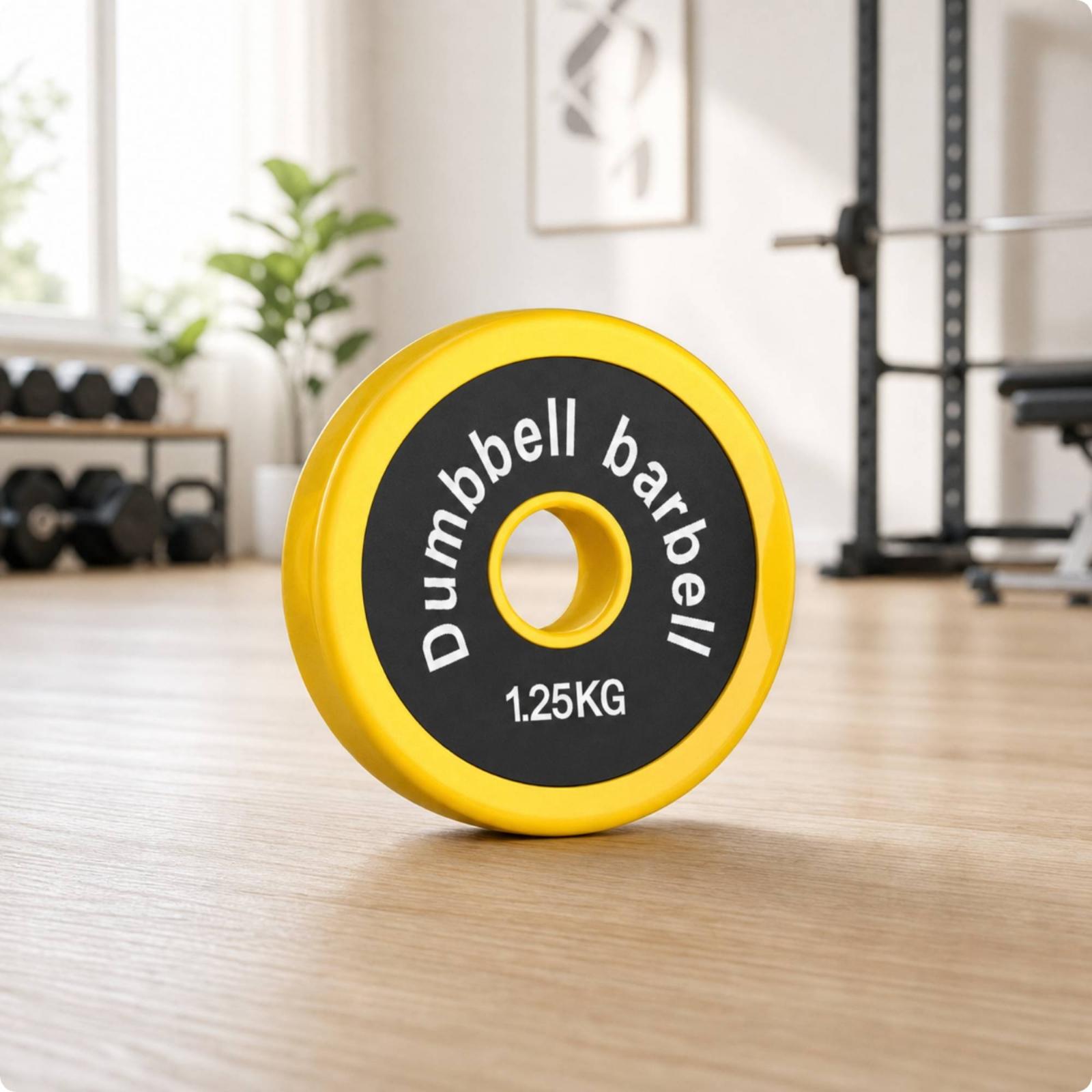 Yellow Rubber Coated Load Disc - đánh giá và giá Home Gym Yellow