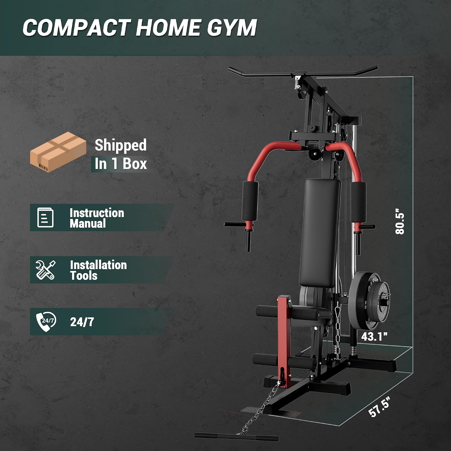 Full-Body Home Gym Machine wit - đánh giá và giá Home Gym With Leg Press