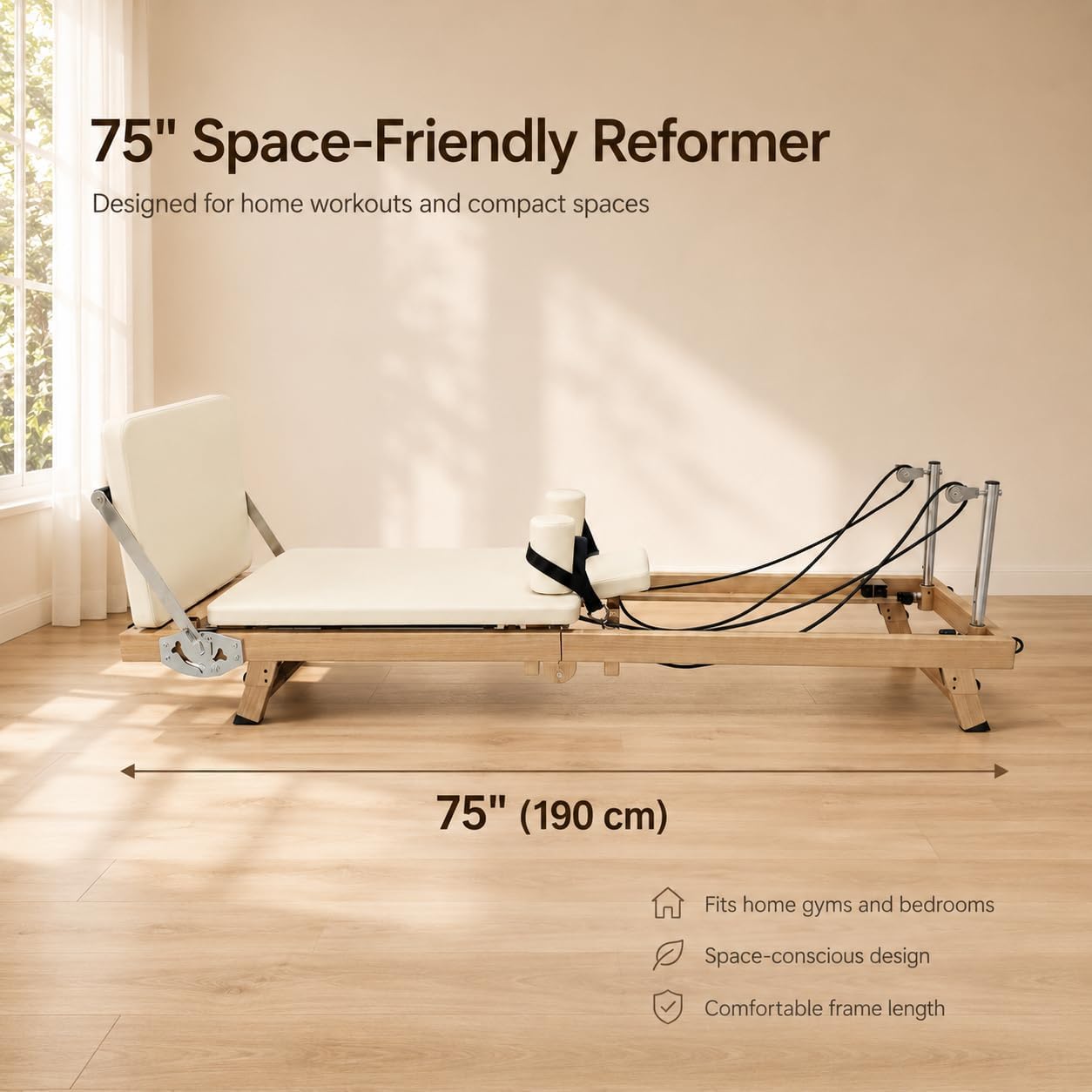 75 Inch Foldable Pilates Refor - đánh giá và giá Home Gym Nala