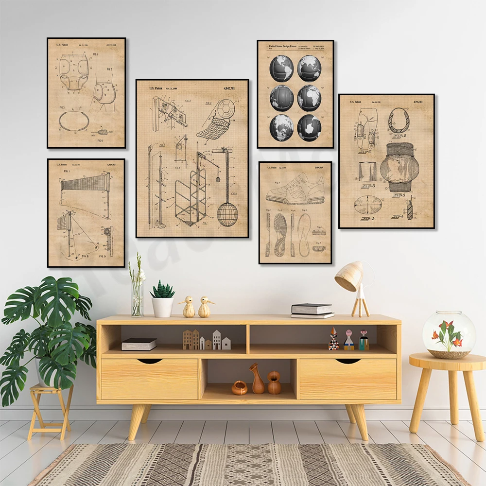Vintage Volleyball Patent Prin - đánh giá và giá Home Gym Japan