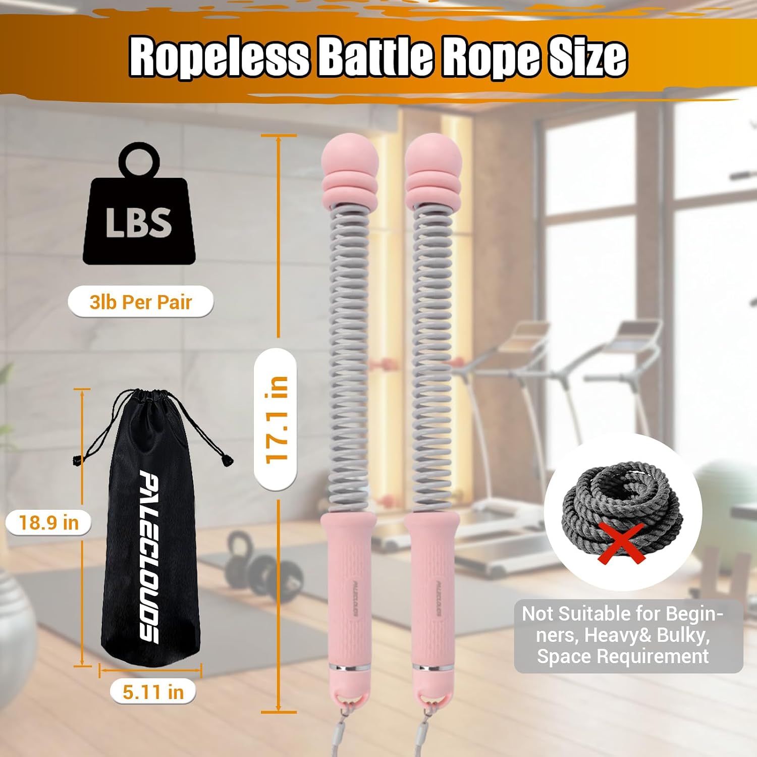 Portable Ropeless Battle Ropes - đánh giá và giá Home Gym Weights