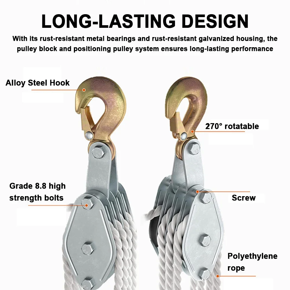 270° Rotatable Rope Pulley Blo - đánh giá và giá Pull Up Bar Tower