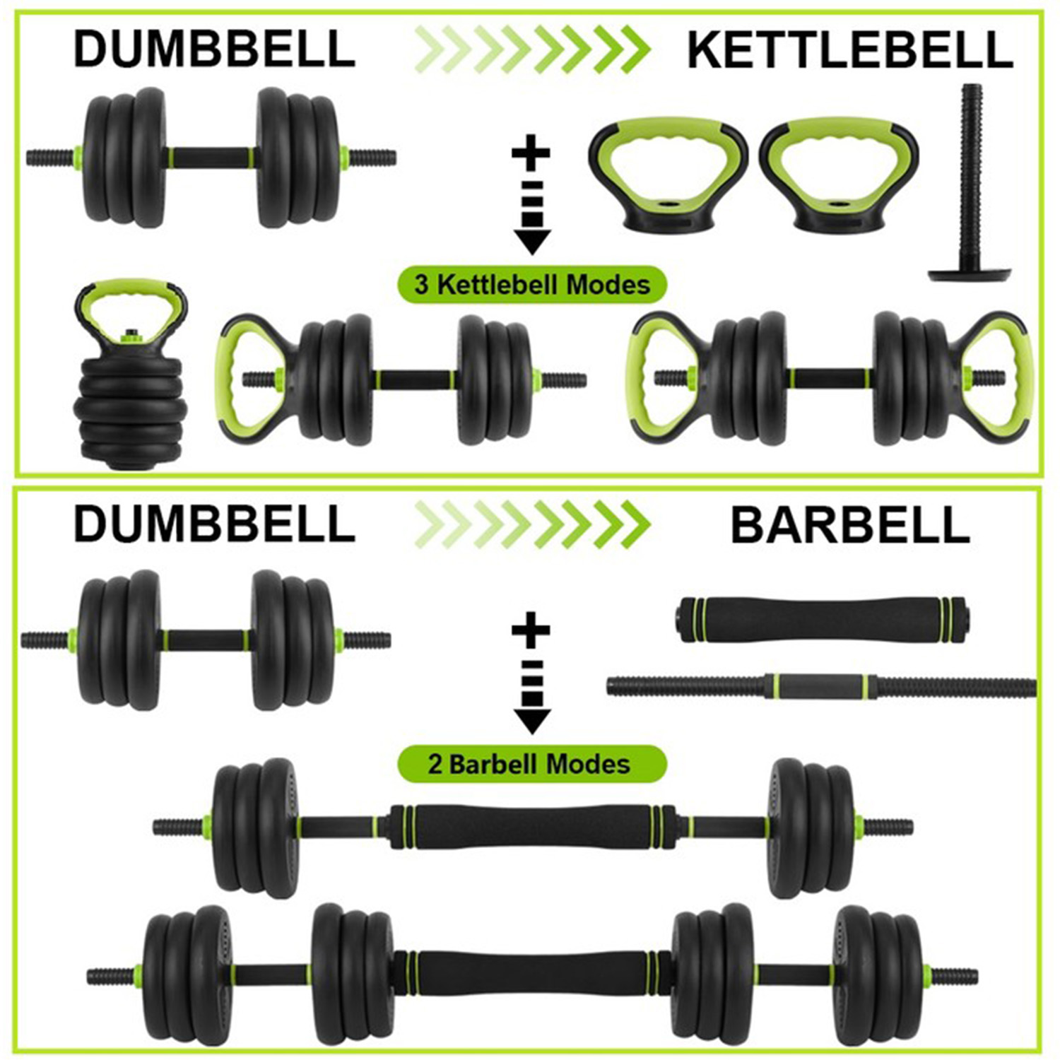 4 in 1 Adjustable Dumbbell Set - đánh giá và giá Home Gym Kit