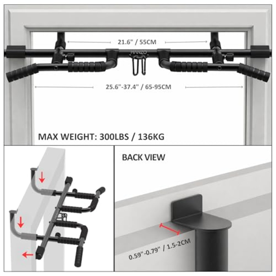 Doorway Pull Up Bar Set with S - đánh giá và giá Home Gym Setup