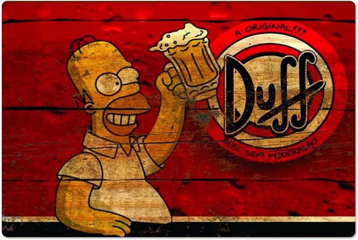 Retro Metal Poster Homer Duff  - đánh giá và giá Home Gym Setup