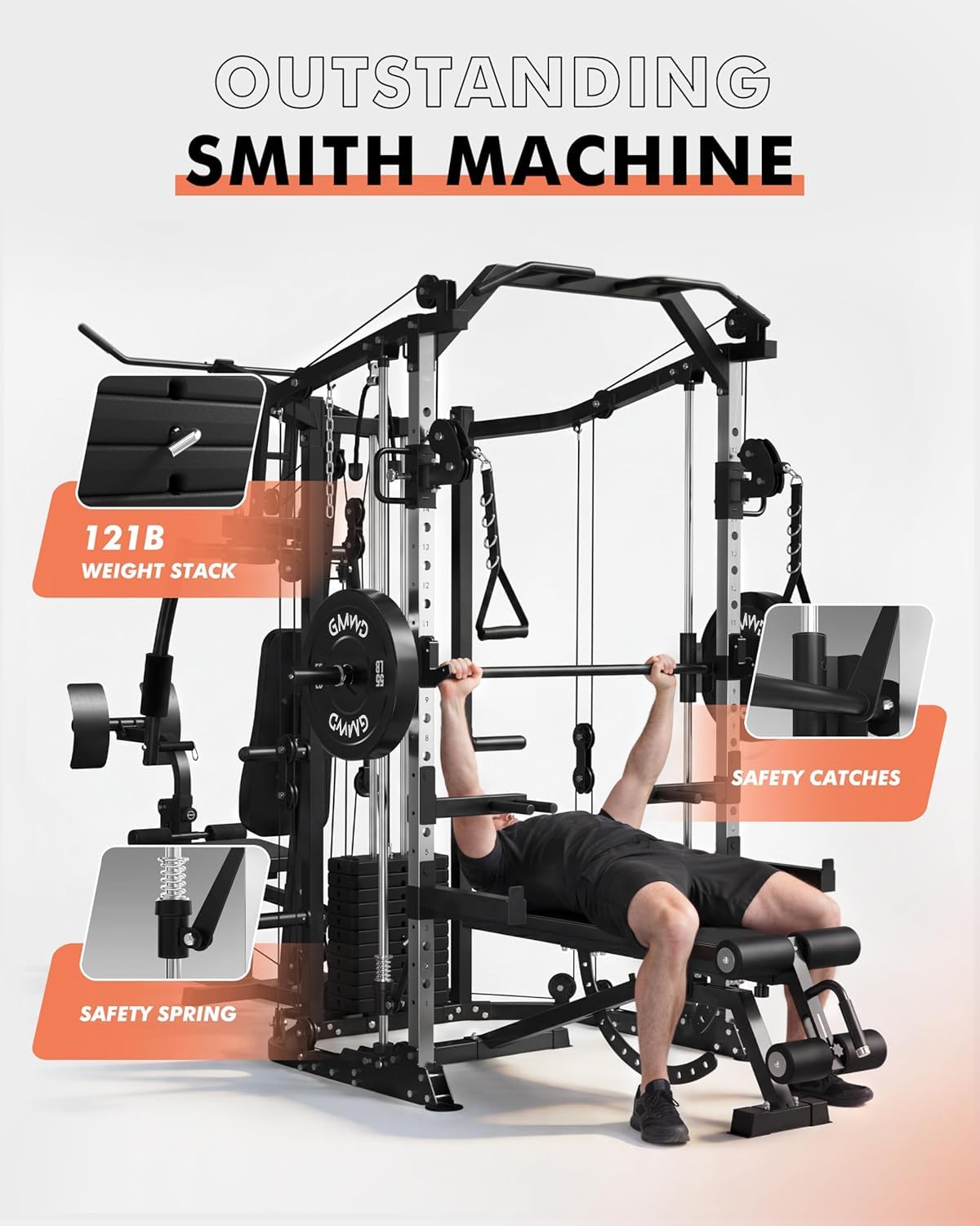 Dual-Station SmithΔ Machine Po - đánh giá và giá Home Gym All In One