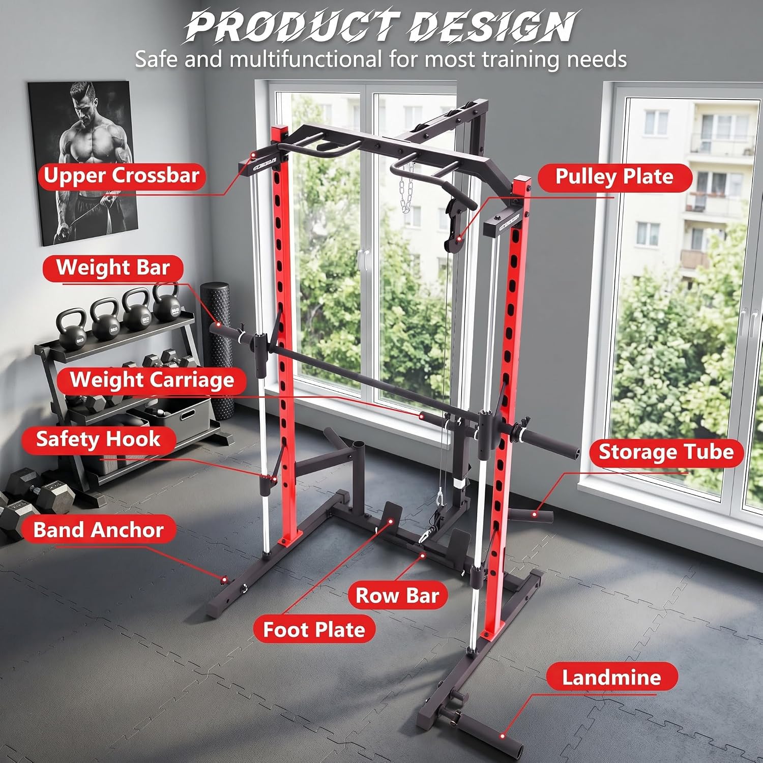 All-in-One Smith Machine Power - đánh giá và giá Home Gym All In One