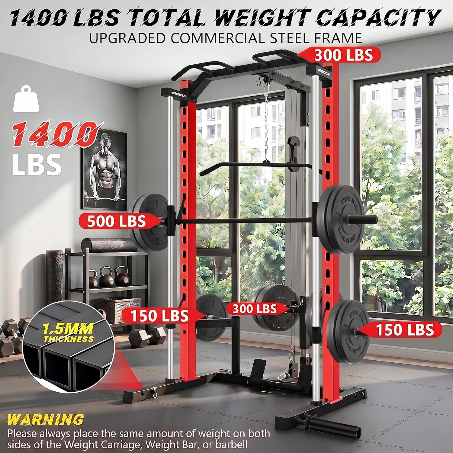 All-in-One Smith Machine Power - đánh giá và giá Home Gym All In One