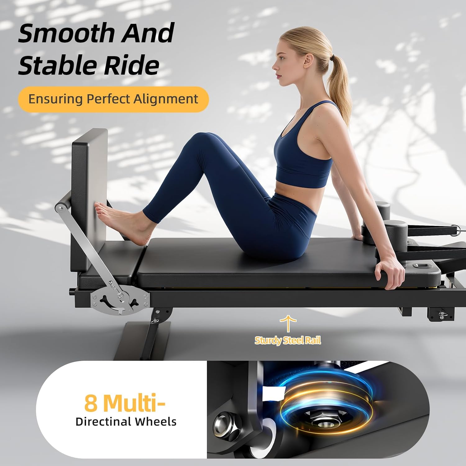 Foldable Pilates Reformer Mach - đánh giá và giá Home Gym System