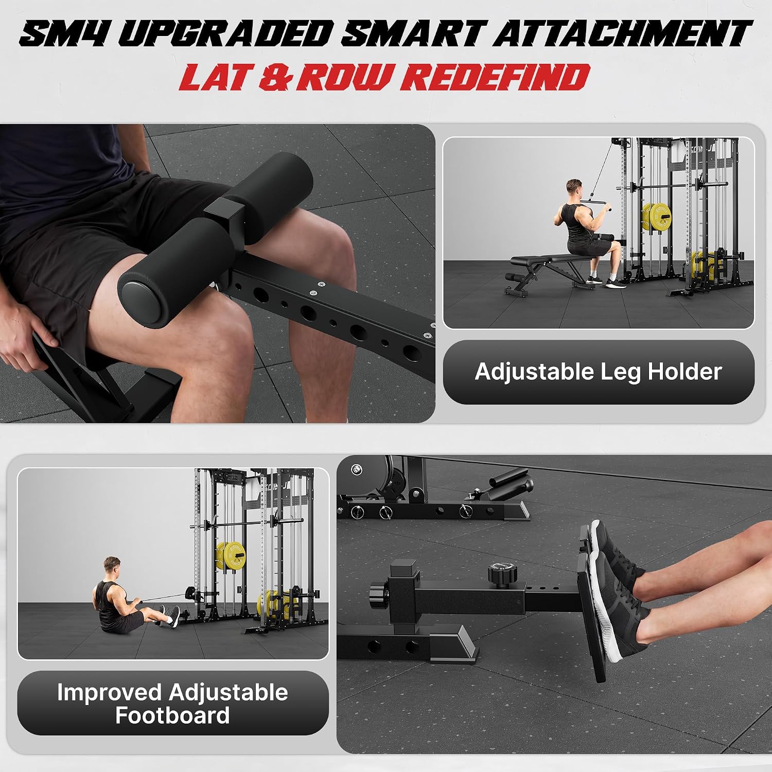 SM4 Smith Machine with Dual Pu - đánh giá và giá Home Gym With Leg Press