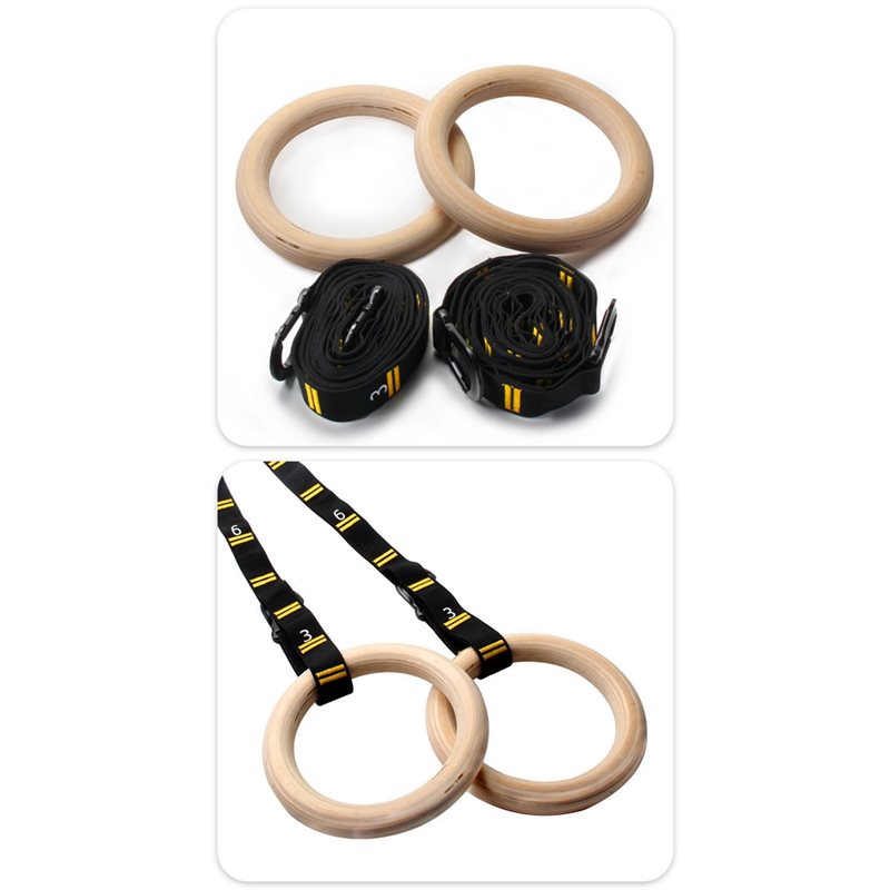 1.25 Inch Gym Rings Numbered S - đánh giá và giá Gymnastic Rings Wooden
