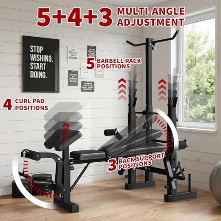 Home Gym Weight Bench Set: Ste - đánh giá và giá Home Gym With Leg Press