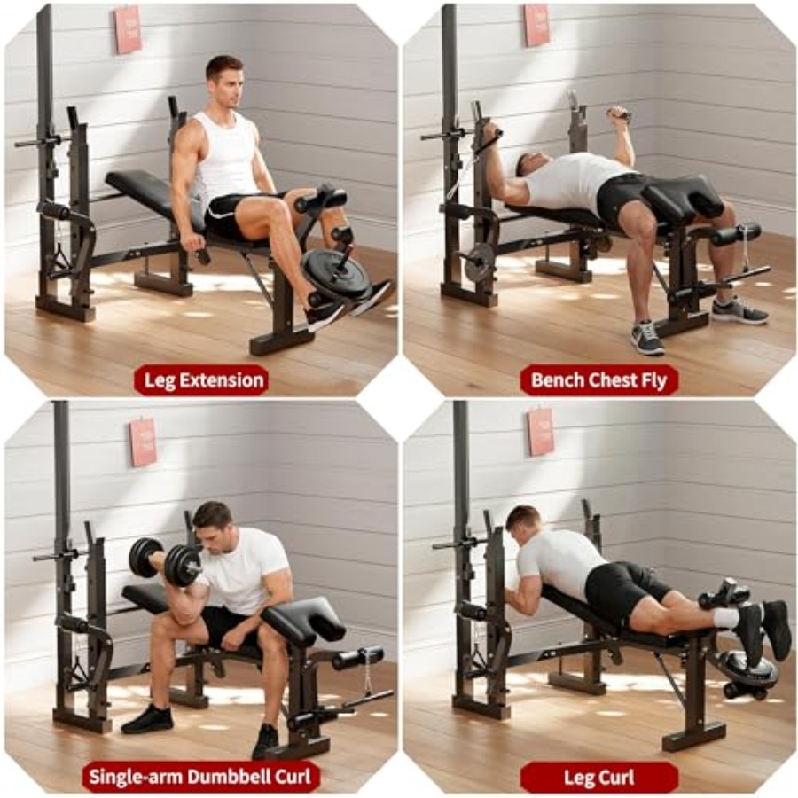 Home Gym Weight Bench Set: Ste - đánh giá và giá Home Gym With Leg Press