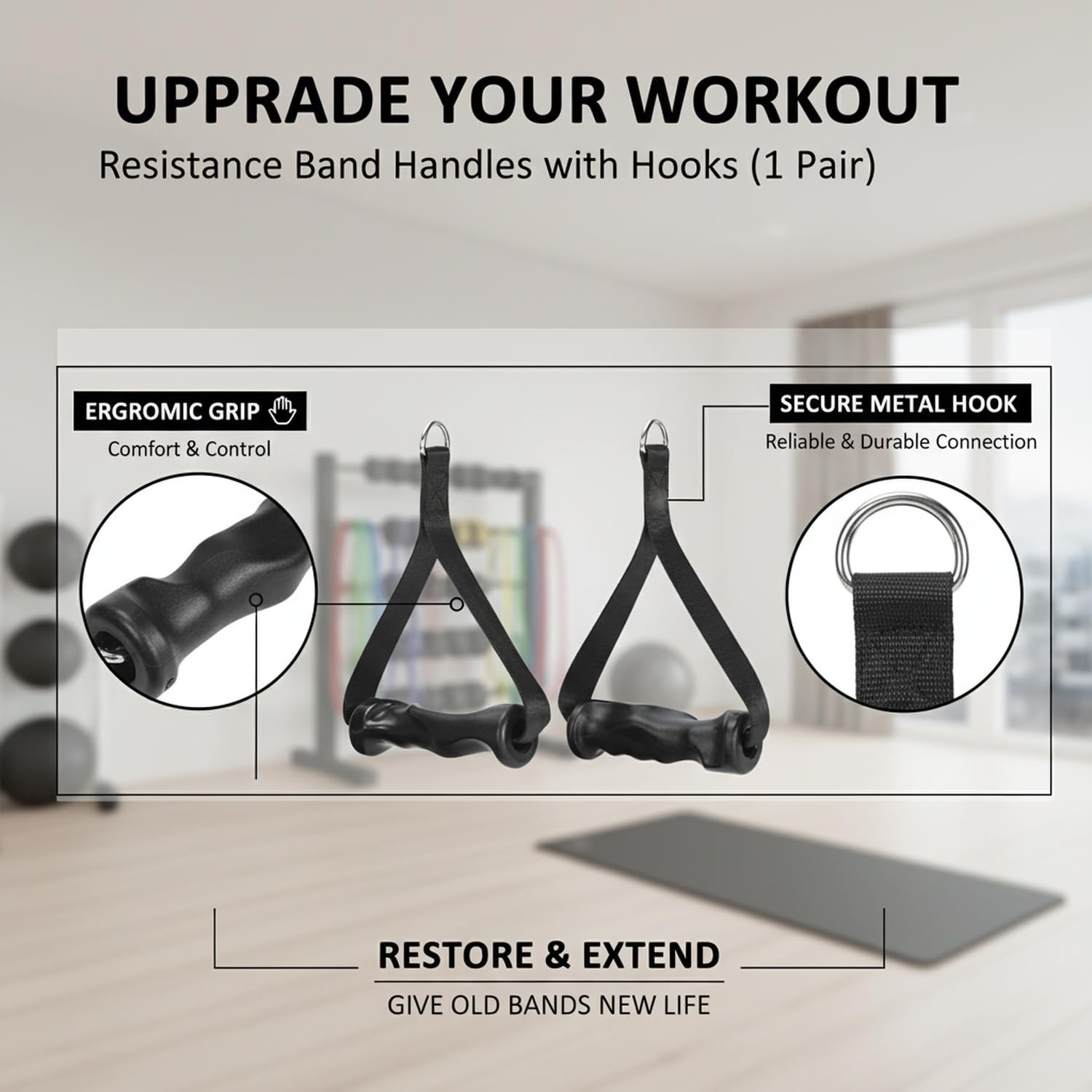 1Pair Ergonomic Exercise Handl - đánh giá và giá Lat Pulldown Cable